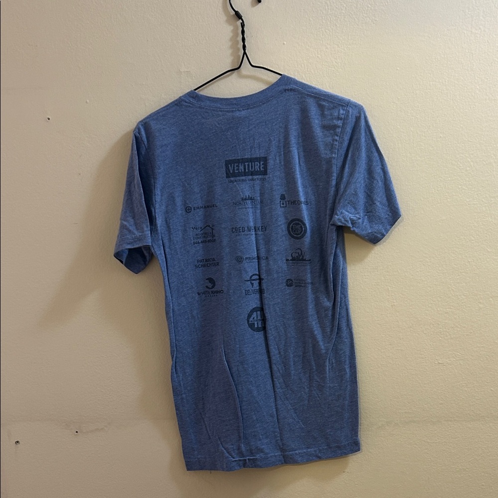 Bella Canvas Heather Blue Graphic Tee - Picture 6 of 8